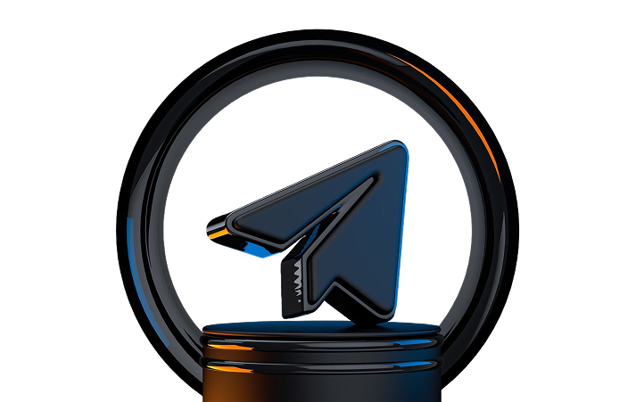 3D Telegram Icon